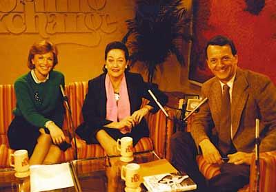 Jan Jones, Dorothy Lamour and Fred Griffith on the Morning Exchange