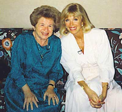 Doctor Ruth with Jan Jones in 1991