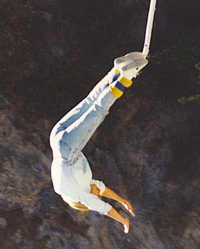 Jan Jones bungee jump in 1987