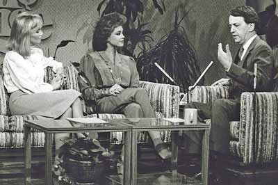 Jan Jones, Miss America Vanessa Williams and Fred Griffith on the Morning Exchange