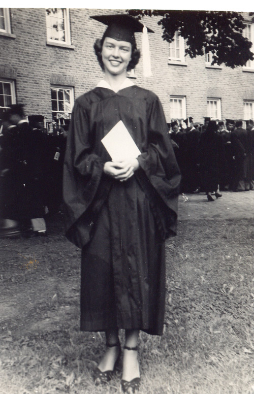Jeanette Gecsy (Jenny Brown) graduation from Ohio University in 1950