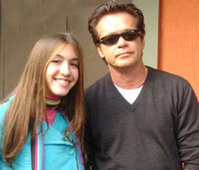 Kate Voegele with John Mellencamp at Farm Aid