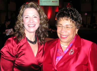 Margaret Bobonich with Dr. May L. Wykle, Dean of Nursing at Francis P. Bolton School of Nursing at Case Western Reserve