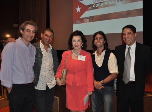 Maria Pujana With visiting Cuban artists at the Cleveland Institute of Art - November 2011