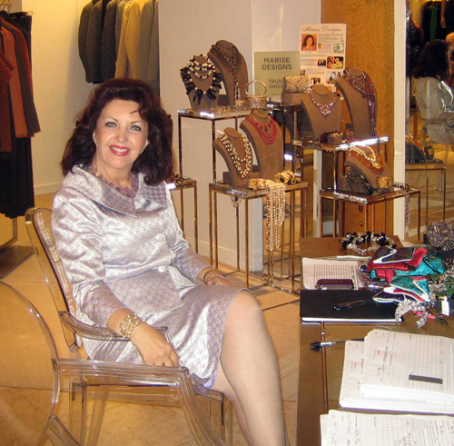 Maria Pujana at Saks Fifth Avenue in New York