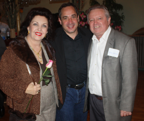 Maria Pujana and husband Hugo with Councilman Matt Zone