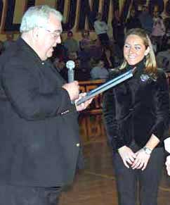 John Carroll President Father Edward Glynn and Diana Munz - reprinted with permission from JCU web site