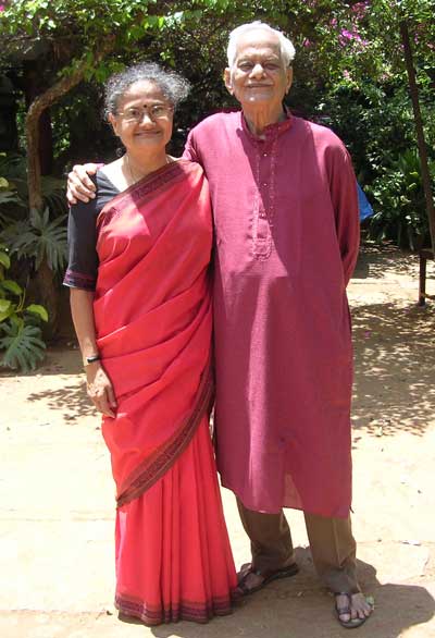 Sarojini Roji Rao and her father