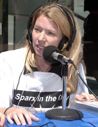 Susie Frazier Mueller promoting Sparx in the City