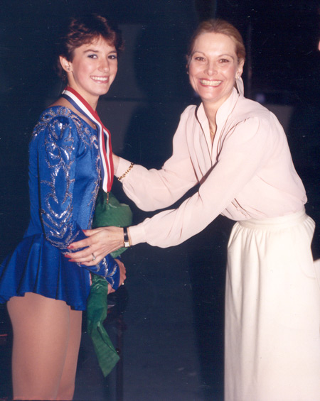 Tonia Kwiatkowski and Carol Heiss Jenkins in 1986