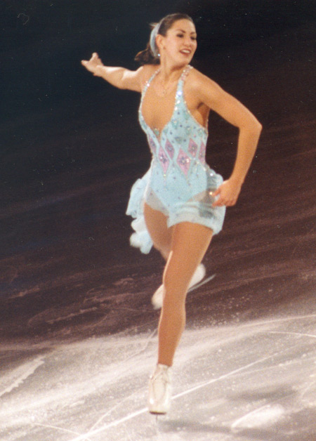 Tonia Kwiatkowski skating in 1998