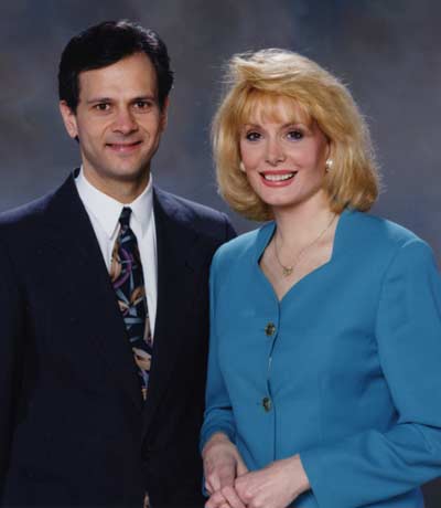 Co-anchors Lou Maglio and Wilma Smith in 1994