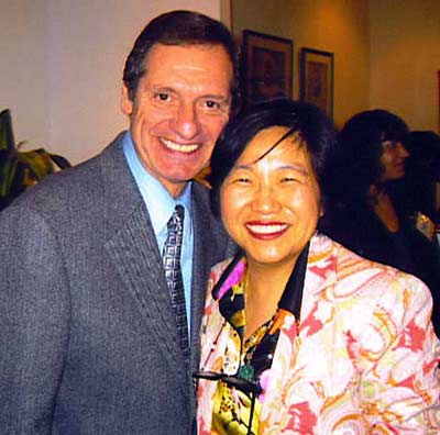 Margaret Wong with Cleveland Institute of Music president David Cerone