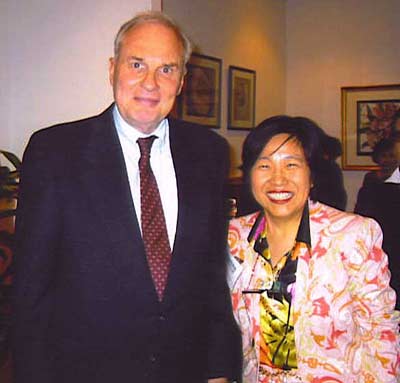 Margaret Wong with Van Folksen